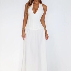 White Fox Boutique Strapless White Dress